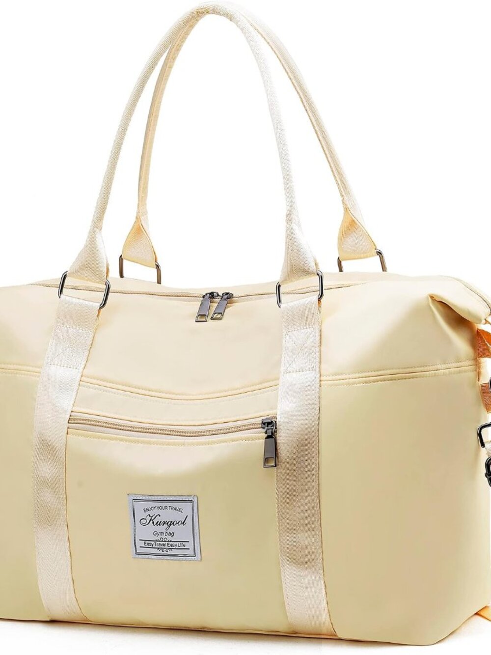 Gym Bag with Wet Pocket, Foldable Travel Duffle Bag Carry On Weekender Bags for